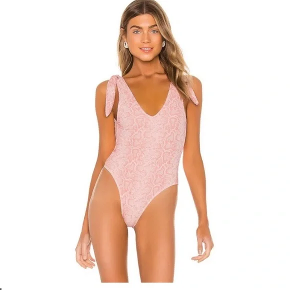 Tularosa Maryjane One Piece in Rosy Python SZ L - Picture 1 of 8